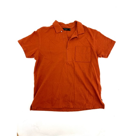 Junk Food Men's Elliot Vintage Pumpkin Orange Boulce Polo Medium NEW - Picture 1 of 6